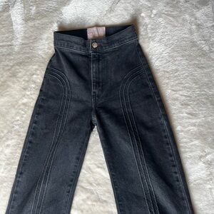 REVICE rollergirl flares in faded black